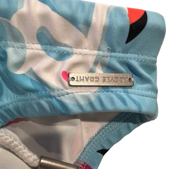 NEW Argyle Grant Swim Brief S Italian Fabric Donut Unicorn Flamingo Blue Beach - Picture 7 of 12